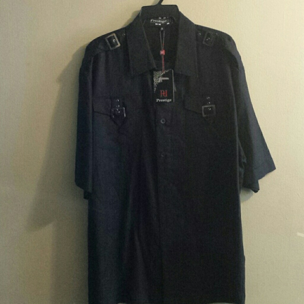Black Royal Prestige Button Down Shirt